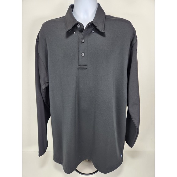 Propper  Men's L Large Long Sleeve Utility Polo Black Tactical - Picture 2 of 14
